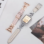 Dây đồng hồ da tổng hợp kim loại hình chữ V xDfind, Dành cho Apple Watch 42 / 44 / 45 / 46 / 49mm, Dành cho Apple Watch 38 / 40 / 41 / S10 42mm