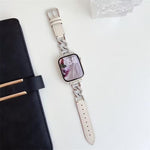 Dây đồng hồ da tổng hợp kim loại dây chuyền denim xDfind, Dành cho Apple Watch 42 / 44 / 45 / 46 / 49mm, Dành cho Apple Watch 38 / 40 / 41 / S10 42mm