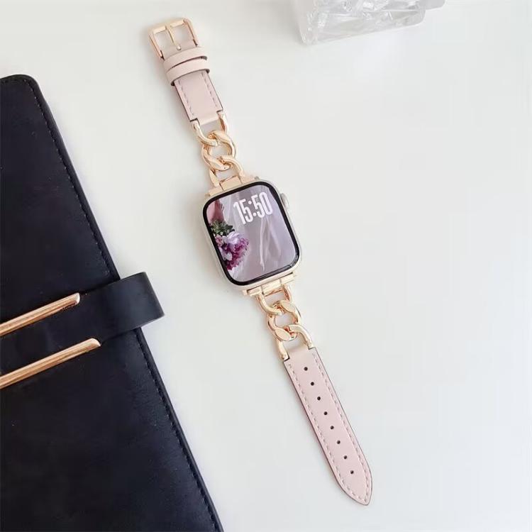 Dây đồng hồ da tổng hợp kim loại dây chuyền denim xDfind, Dành cho Apple Watch 42 / 44 / 45 / 46 / 49mm, Dành cho Apple Watch 38 / 40 / 41 / S10 42mm
