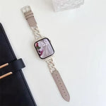 Dây đồng hồ da tổng hợp kim loại dây chuyền denim xDfind, Dành cho Apple Watch 42 / 44 / 45 / 46 / 49mm, Dành cho Apple Watch 38 / 40 / 41 / S10 42mm