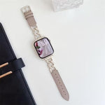 Dây đồng hồ da tổng hợp kim loại dây chuyền denim xDfind, Dành cho Apple Watch 42 / 44 / 45 / 46 / 49mm, Dành cho Apple Watch 38 / 40 / 41 / S10 42mm