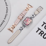 Dây đồng hồ da tổng hợp kim loại dây chuyền denim xDfind, Dành cho Apple Watch 42 / 44 / 45 / 46 / 49mm, Dành cho Apple Watch 38 / 40 / 41 / S10 42mm