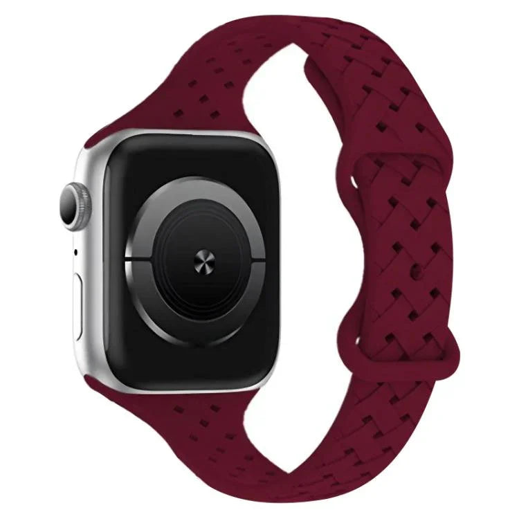 Dây đồng hồ silicone bện khóa bướm xDfind, Dành cho Apple Watch 42 / 44 / 45 / 46 / 49mm, Dành cho Apple Watch 38 / 40 / 41 / S10 42mm