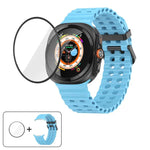 Dây Đeo Đồng Hồ Silicone Khóa Đôi Marine Với Màng Cong 3D, Dành Cho Samsung Galaxy Watch Ultra 2025, Dành Cho Samsung Galaxy Watch Ultra 47mm