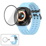 Dây Đeo Đồng Hồ Silicone Khóa Đôi Marine Với Màng Cong 3D, Dành Cho Samsung Galaxy Watch Ultra 2025, Dành Cho Samsung Galaxy Watch Ultra 47mm