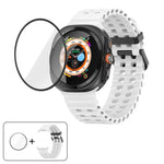 Dây Đeo Đồng Hồ Silicone Khóa Đôi Marine Với Màng Cong 3D, Dành Cho Samsung Galaxy Watch Ultra 2025, Dành Cho Samsung Galaxy Watch Ultra 47mm