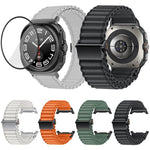 Dây Đeo Đồng Hồ Nylon Vòng Marine Với Màng Cong 3D, Dành Cho Samsung Galaxy Watch Ultra 2025, Dành Cho Samsung Galaxy Watch Ultra 47mm