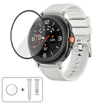 Dây Đeo Đồng Hồ Da Silicone Với Màng Cong 3D, Dành Cho Samsung Galaxy Watch8 Classic 46mm, Dành Cho Samsung Galaxy Watch8 44mm, Dành Cho Samsung Galaxy Watch8 40mm