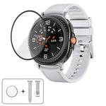 Dây Đeo Đồng Hồ Da Silicone Với Màng Cong 3D, Dành Cho Samsung Galaxy Watch8 Classic 46mm, Dành Cho Samsung Galaxy Watch8 44mm, Dành Cho Samsung Galaxy Watch8 40mm