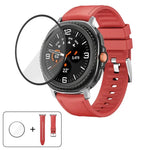 Dây Đeo Đồng Hồ Da Silicone Với Màng Cong 3D, Dành Cho Samsung Galaxy Watch8 Classic 46mm, Dành Cho Samsung Galaxy Watch8 44mm, Dành Cho Samsung Galaxy Watch8 40mm
