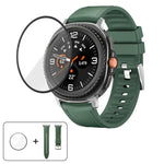 Dây Đeo Đồng Hồ Da Silicone Với Màng Cong 3D, Dành Cho Samsung Galaxy Watch8 Classic 46mm, Dành Cho Samsung Galaxy Watch8 44mm, Dành Cho Samsung Galaxy Watch8 40mm