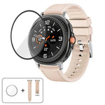 Dây Đeo Đồng Hồ Da Silicone Với Màng Cong 3D, Dành Cho Samsung Galaxy Watch8 Classic 46mm, Dành Cho Samsung Galaxy Watch8 44mm, Dành Cho Samsung Galaxy Watch8 40mm
