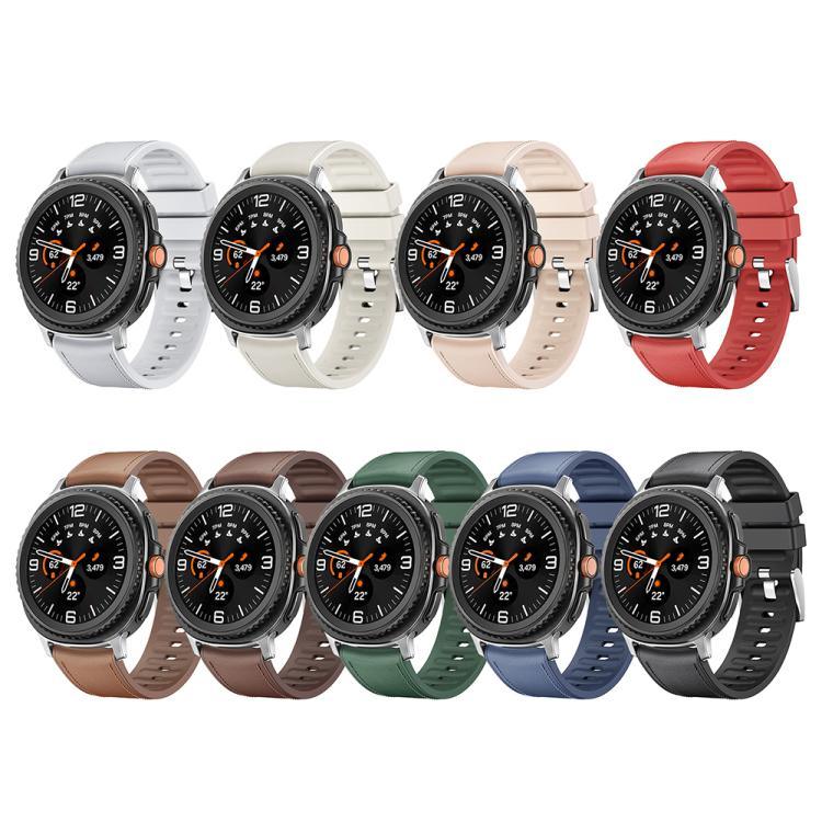 Dây Đeo Đồng Hồ Da Silicone Với Màng Cong 3D, Dành Cho Samsung Galaxy Watch8 Classic 46mm, Dành Cho Samsung Galaxy Watch8 44mm, Dành Cho Samsung Galaxy Watch8 40mm