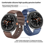 Dây Đeo Đồng Hồ Da Silicone Với Màng Cong 3D, Dành Cho Samsung Galaxy Watch8 Classic 46mm, Dành Cho Samsung Galaxy Watch8 44mm, Dành Cho Samsung Galaxy Watch8 40mm