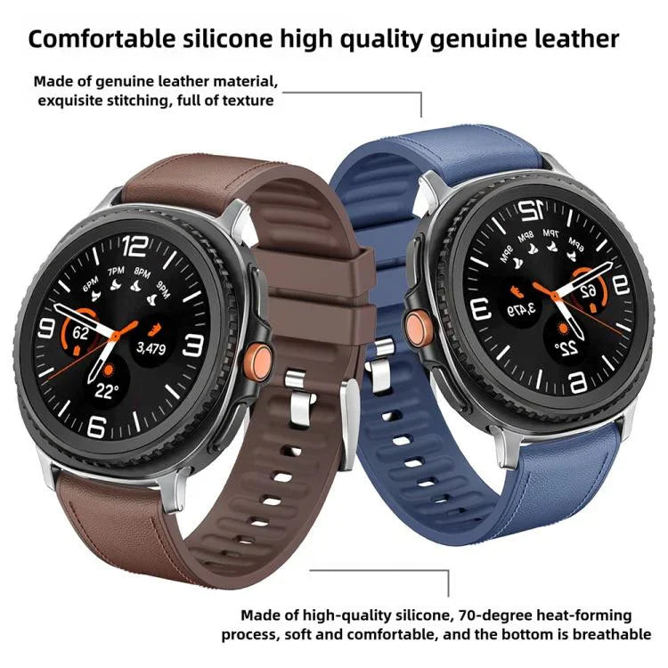 Dây Đeo Đồng Hồ Da Silicone Với Màng Cong 3D, Dành Cho Samsung Galaxy Watch8 Classic 46mm, Dành Cho Samsung Galaxy Watch8 44mm, Dành Cho Samsung Galaxy Watch8 40mm
