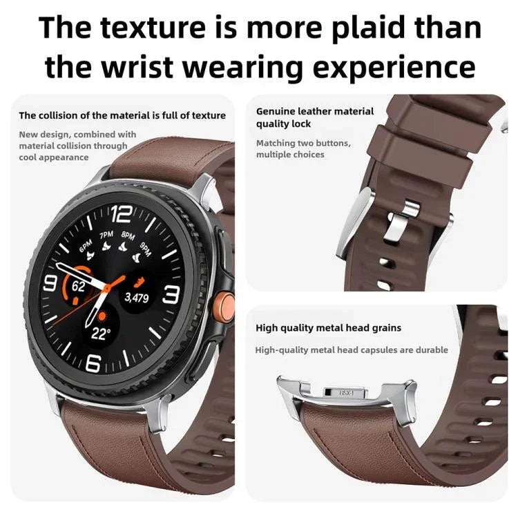 Dây Đeo Đồng Hồ Da Silicone Với Màng Cong 3D, Dành Cho Samsung Galaxy Watch8 Classic 46mm, Dành Cho Samsung Galaxy Watch8 44mm, Dành Cho Samsung Galaxy Watch8 40mm
