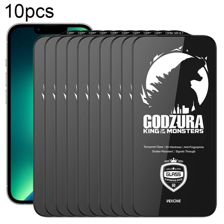 WK WTP-124 10 miếng kính cường lực 6D cong viền siêu mỏng HD phủ kín màn hình, dành cho iPhone 17 Pro Max, iPhone 17 Pro, iPhone 16 Pro / 17, iPhone Air, iPhone 16 Pro Max, iPhone 16 Plus / 15 Plus, iPhone 16 / 15, iPhone 15 Pro