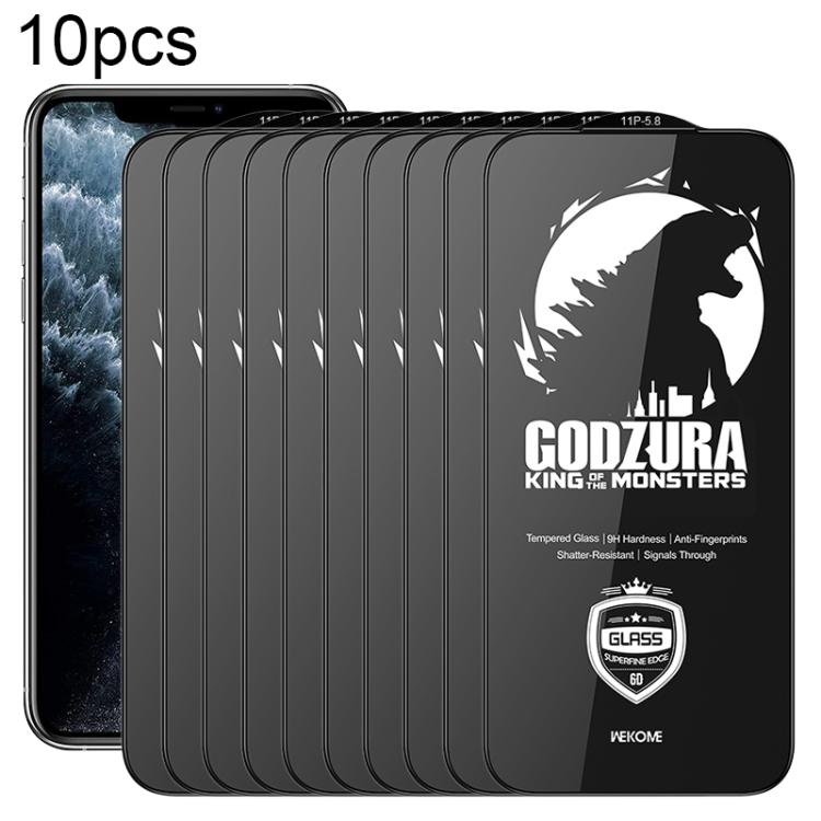 WK WTP-124 10 miếng kính cường lực 6D cong viền siêu mỏng HD phủ kín màn hình, dành cho iPhone 17 Pro Max, iPhone 17 Pro, iPhone 16 Pro / 17, iPhone Air, iPhone 16 Pro Max, iPhone 16 Plus / 15 Plus, iPhone 16 / 15, iPhone 15 Pro