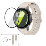 Dây đồng hồ silicone may sóng với phim cong 3D, dành cho Samsung Galaxy Watch6 44mm, dành cho Samsung Galaxy Watch6 40mm, dành cho Samsung Galaxy Watch6 Classic 43mm, dành cho Samsung Galaxy Watch5 44mm