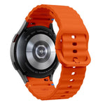 Wave Stitching Silicone Watch Band with 3D Curved Film, For Samsung Galaxy Watch5 Pro 45mm, For Samsung Galaxy Watch5 40mm, For Samsung Galaxy Watch4 44mm, For Samsung Galaxy Watch4 40mm