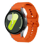 Dây Đeo Đồng Hồ Silicone Khâu Sóng Với Màng Cong 3D, Dành Cho Samsung Galaxy Watch4 Active 40mm, Dành Cho Samsung Galaxy Watch4 Active 44mm