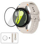 Dây Đeo Đồng Hồ Silicone Khâu Sóng Với Màng Cong 3D, Dành Cho Samsung Galaxy Watch4 Active 40mm, Dành Cho Samsung Galaxy Watch4 Active 44mm