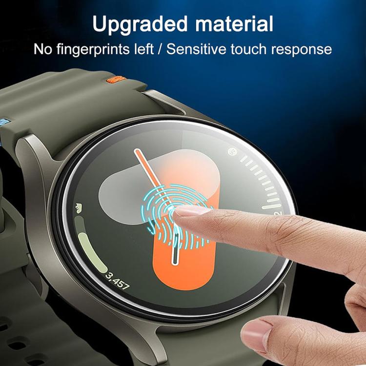 Dây đồng hồ silicone may sóng với phim cong 3D, dành cho Samsung Galaxy Watch6 44mm, dành cho Samsung Galaxy Watch6 40mm, dành cho Samsung Galaxy Watch6 Classic 43mm, dành cho Samsung Galaxy Watch5 44mm