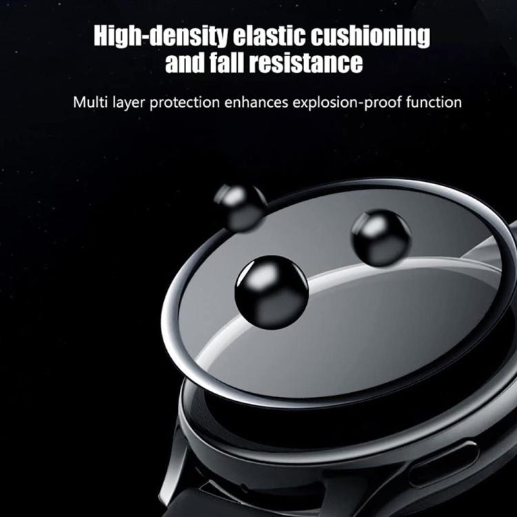 Dây đồng hồ silicone may sóng với phim cong 3D, dành cho Samsung Galaxy Watch FE 40mm, dành cho Samsung Galaxy Watch7 44mm, dành cho Samsung Galaxy Watch7 40mm, dành cho Samsung Galaxy Watch6 Classic 47mm