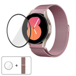 Dây đồng hồ thép không gỉ Milanese nam châm với phim cong 3D, dành cho Samsung Galaxy Watch FE 40mm, dành cho Samsung Galaxy Watch7 44mm, dành cho Samsung Galaxy Watch7 40mm, dành cho Samsung Galaxy Watch6 Classic 47mm, dành cho Samsung Galaxy Watch6 44mm