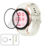 Dây Đeo Đồng Hồ Silicone Khâu Trơn Với Màng Cong 3D, Dành Cho Samsung Galaxy Watch4 Active 40mm, Dành Cho Samsung Galaxy Watch4 Active 44mm
