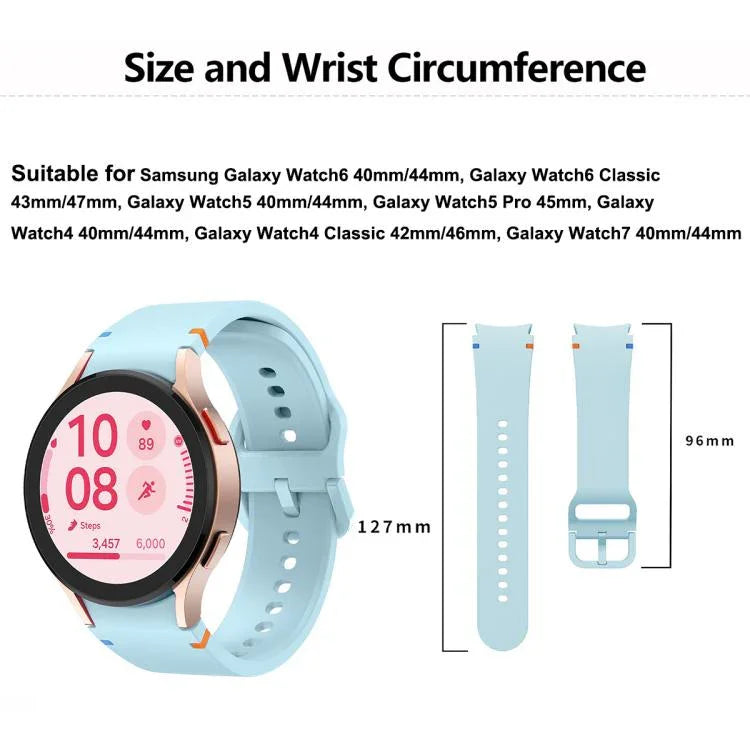 Dây Đeo Đồng Hồ Silicone Khâu Trơn Với Màng Cong 3D, Dành Cho Samsung Galaxy Watch4 Active 40mm, Dành Cho Samsung Galaxy Watch4 Active 44mm