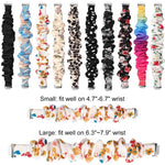 xDfind Polyester Elastic Wreath Watch Band For Fitbit Inspire, S, L