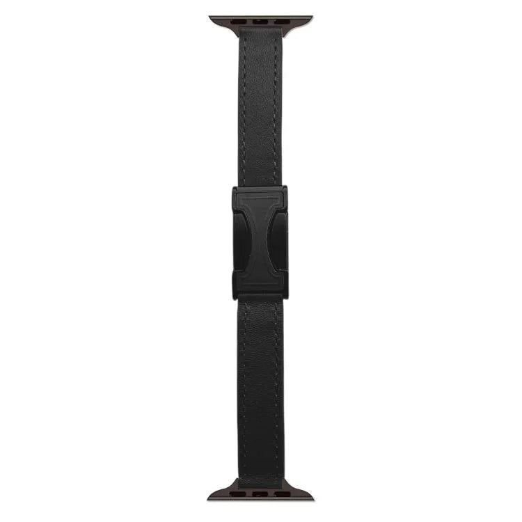 Dây đồng hồ da thật trơn 14mm khóa từ tính, Dành cho Apple Watch 46mm / 49mm / 45mm / 44mm, Dành cho Apple Watch 42mm / 41mm / 40mm / 38mm