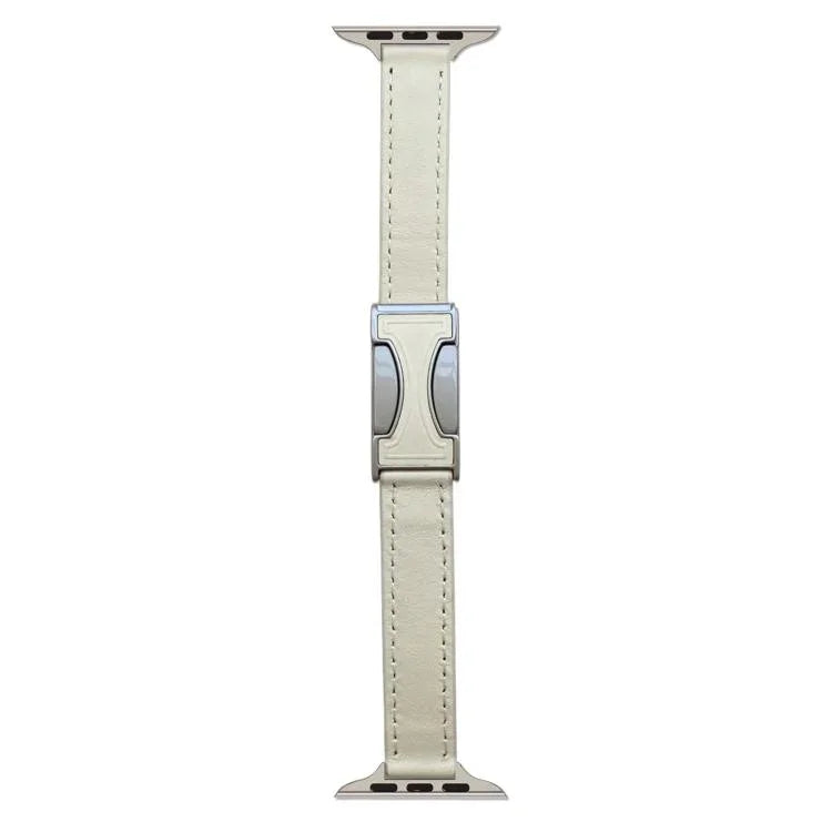 Dây đồng hồ da thật trơn 14mm khóa từ tính, Dành cho Apple Watch 46mm / 49mm / 45mm / 44mm, Dành cho Apple Watch 42mm / 41mm / 40mm / 38mm