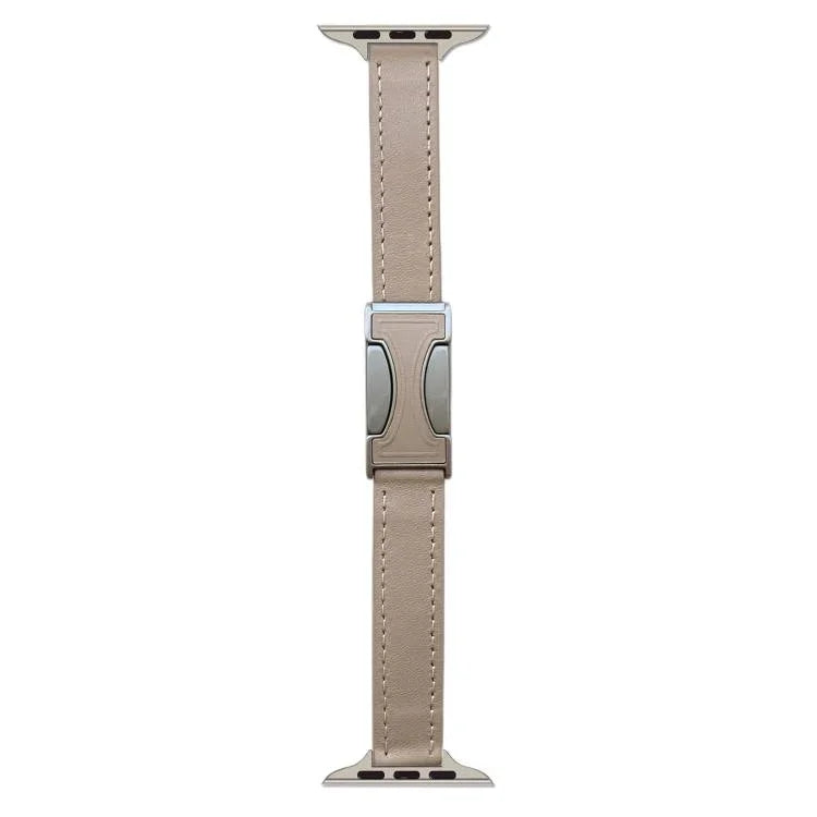 Dây đồng hồ da thật trơn 14mm khóa từ tính, Dành cho Apple Watch 46mm / 49mm / 45mm / 44mm, Dành cho Apple Watch 42mm / 41mm / 40mm / 38mm