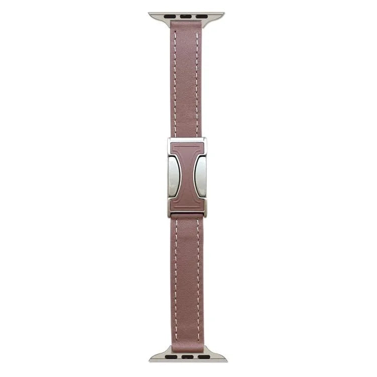 Dây đồng hồ da thật trơn 14mm khóa từ tính, Dành cho Apple Watch 46mm / 49mm / 45mm / 44mm, Dành cho Apple Watch 42mm / 41mm / 40mm / 38mm