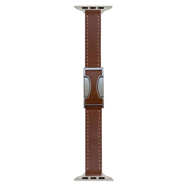 Dây đồng hồ da thật trơn 14mm khóa từ tính, Dành cho Apple Watch 46mm / 49mm / 45mm / 44mm, Dành cho Apple Watch 42mm / 41mm / 40mm / 38mm
