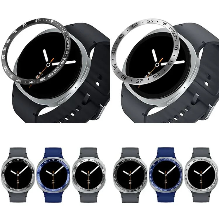 Khung Bảo Vệ Đồng Hồ Thông Minh Vòng Viền Kim Loại, Kiểu: Kiểu E, Dành Cho Samsung Galaxy Watch8 Classic 46mm, Dành Cho Samsung Galaxy Watch8 44mm, Dành Cho Samsung Galaxy Watch8 40mm