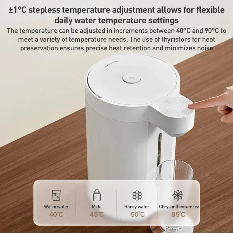 Bình giữ nhiệt điện thông minh Xiaomi Mijia chính hãng 5L 1600W, phích cắm CN, Bình giữ nhiệt điện 5L