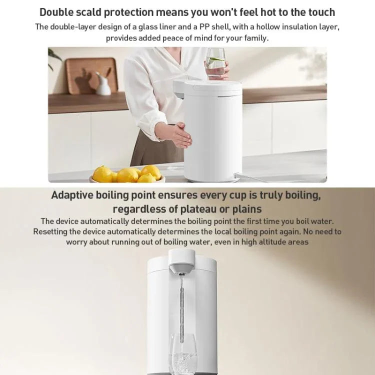Bình giữ nhiệt điện thông minh Xiaomi Mijia chính hãng 5L 1600W, phích cắm CN, Bình giữ nhiệt điện 5L