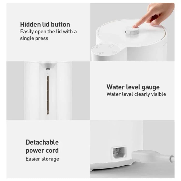 Bình giữ nhiệt điện thông minh Xiaomi Mijia chính hãng 5L 1600W, phích cắm CN, Bình giữ nhiệt điện 5L