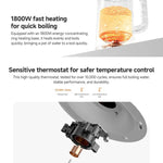 Ấm đun điện nhiệt độ không đổi Xiaomi Mijia 1.7L 1800W 3 chính hãng, phích cắm CN