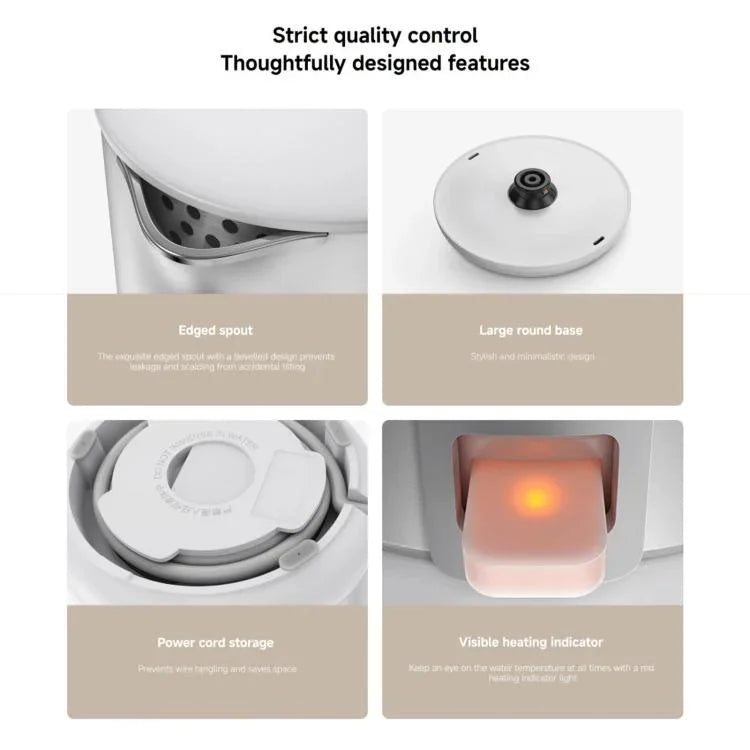 Ấm đun điện Xiaomi Mijia 1.7L 1800W S1 chính hãng, phích cắm CN