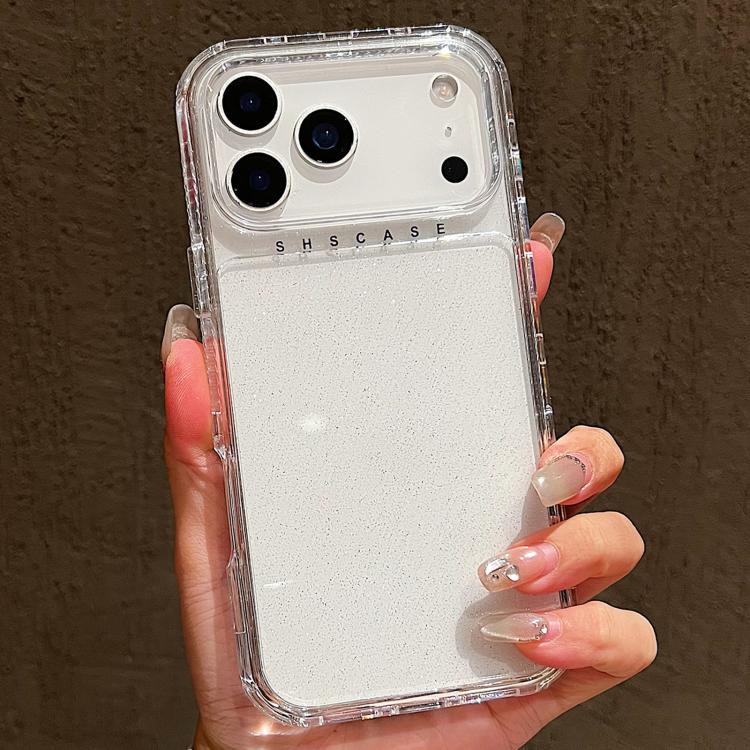 Ốp lưng TPU + PC 3 trong 1 có bột kim tuyến, dành cho iPhone 17 Pro Max, iPhone 17 Pro