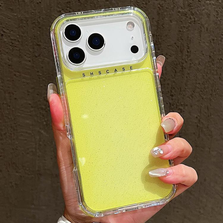 Ốp lưng TPU + PC 3 trong 1 có bột kim tuyến, dành cho iPhone 17 Pro Max, iPhone 17 Pro