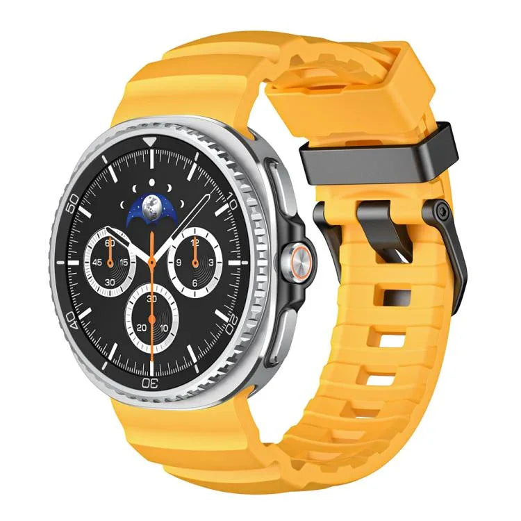 Dây Đồng Hồ Silicone Khóa Đen Wild Path, Dành Cho Samsung Galaxy Watch8 / Watch8 Classic