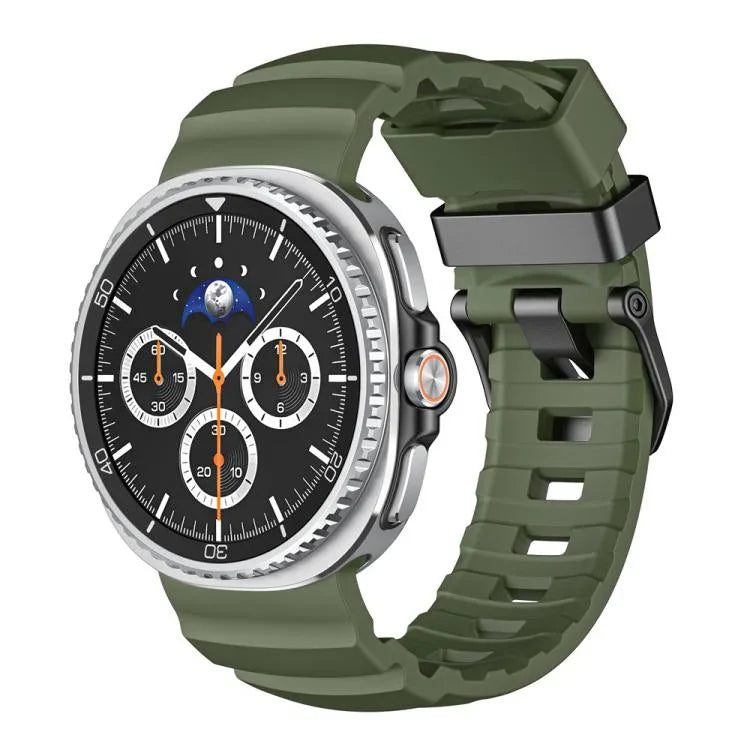 Dây Đồng Hồ Silicone Khóa Đen Wild Path, Dành Cho Samsung Galaxy Watch8 / Watch8 Classic
