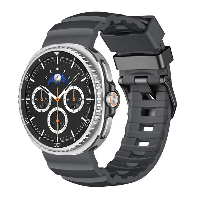 Dây Đồng Hồ Silicone Khóa Đen Wild Path, Dành Cho Samsung Galaxy Watch8 / Watch8 Classic