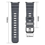 Dây Đồng Hồ Silicone Khóa Đen Wild Path, Dành Cho Samsung Galaxy Watch8 / Watch8 Classic