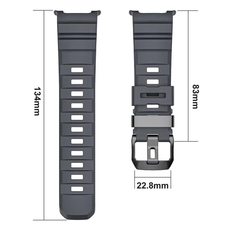 Dây Đồng Hồ Silicone Khóa Đen Wild Path, Dành Cho Samsung Galaxy Watch8 / Watch8 Classic
